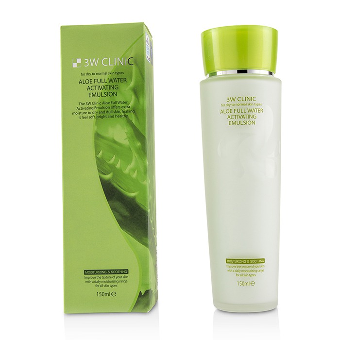3W Clinic Aloe Full Water Activating Emulsion - For Dry to Normal Skin Types 150ml/5ozProduct Thumbnail