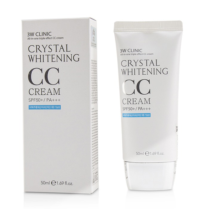 3W Clinic Wybielający krem CC z filtrem UV Crystal Whitening CC Cream SPF 50+/PA+++ 50ml/1.69ozProduct Thumbnail