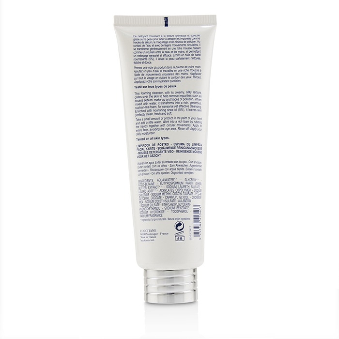 L'Occitane Pianka do mycia twarzy Shea 5% Foaming Cleanser 125ml/4ozProduct Thumbnail