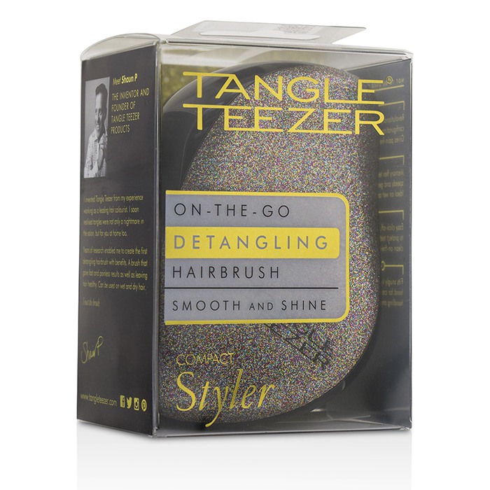 タングルティーザー Tangle Teezer コンパクト スタイラー オン ザ ゴー ディタングリング ヘア ブラシ # Glitter Gem 1pcProduct Thumbnail