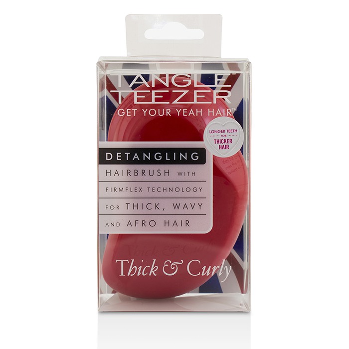 Tangle Teezer Thick & Curly Detangling Hair Brush - # Salsa Red (For Thick, Wavy and Afro Hair) 1pcProduct Thumbnail