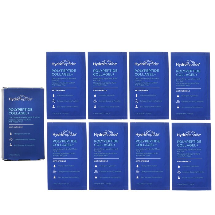 HydroPeptide Polypeptide Collagel+ Line Lifting Hydrogel Mask For Eye מסכה לעיניים 8 TreatmentsProduct Thumbnail