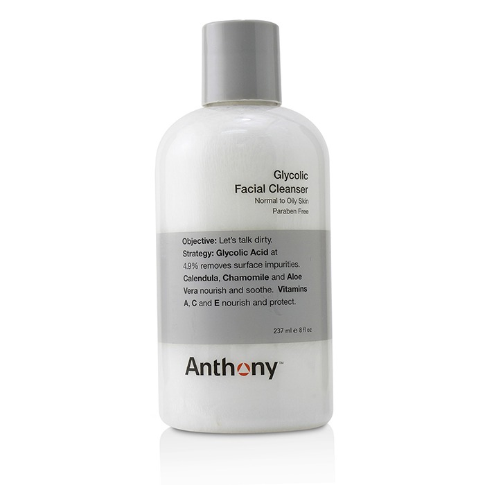 アンソニー Anthony Logistics For Men Glycolic Facial Cleanser - For Normal/ Oily Skin (Unboxed) 237ml/8ozProduct Thumbnail