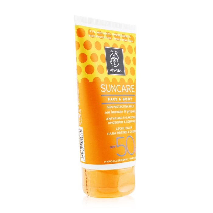 Apivita 艾蜜塔 臉部及身體防曬乳 SPF 50 蘊含星辰花及蜂膠 Suncare Face & Body Sun Protection Milk SPF 50 With Sea Lavender & Propolis 150ml/5ozProduct Thumbnail