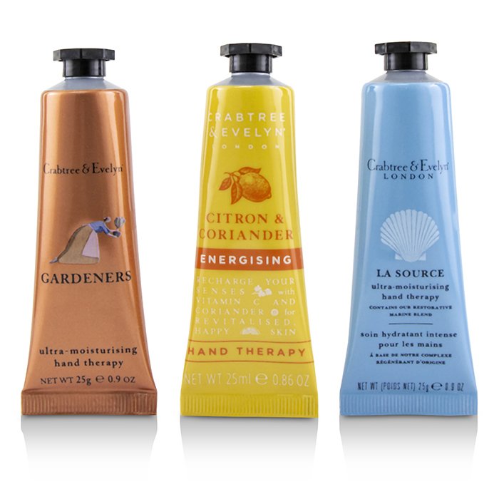 Crabtree & Evelyn Luxury Hand Therapy Trio (1x Citron & Coriander, 1x Gardeners, 1x La Source) 3x25ml/0.86ozProduct Thumbnail