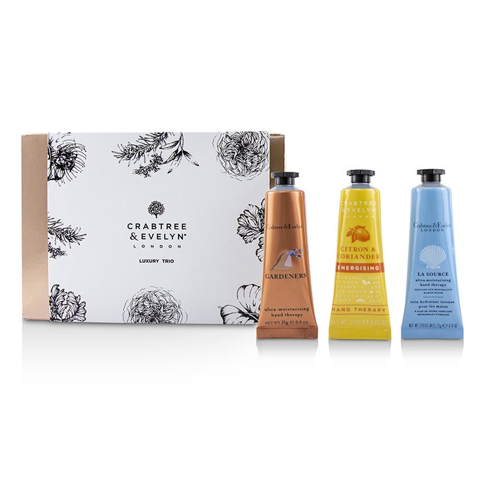 Crabtree & Evelyn Luxury Hand Therapy Trio (1x Citron & Coriander, 1x Gardeners, 1x La Source) 3x25ml/0.86ozProduct Thumbnail