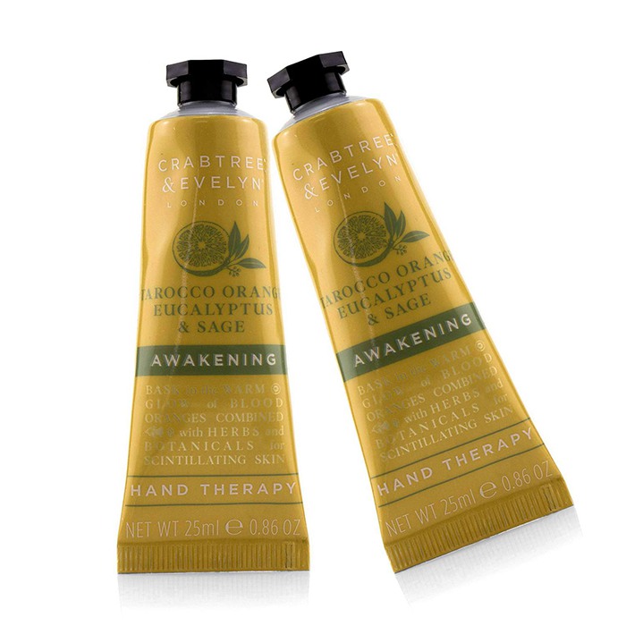 瑰珀翠  Crabtree & Evelyn Tarocco Orange Eucalyptus & Sage Awakening Hand Therapy Duo Pack 2x25ml/0.86ozProduct Thumbnail