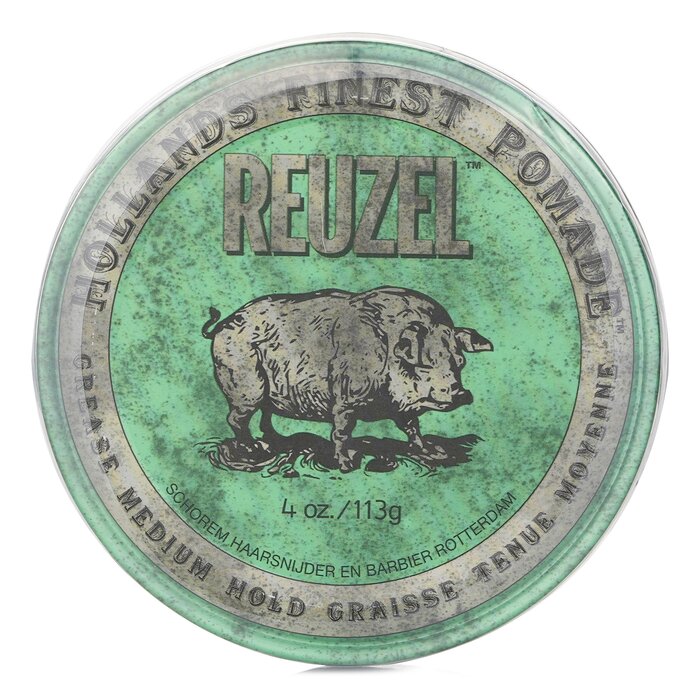 Reuzel Green Pomade (Grease Medium Hold) משחה לעיצוב השיער עם אחיזה בינונית 113g/4ozProduct Thumbnail