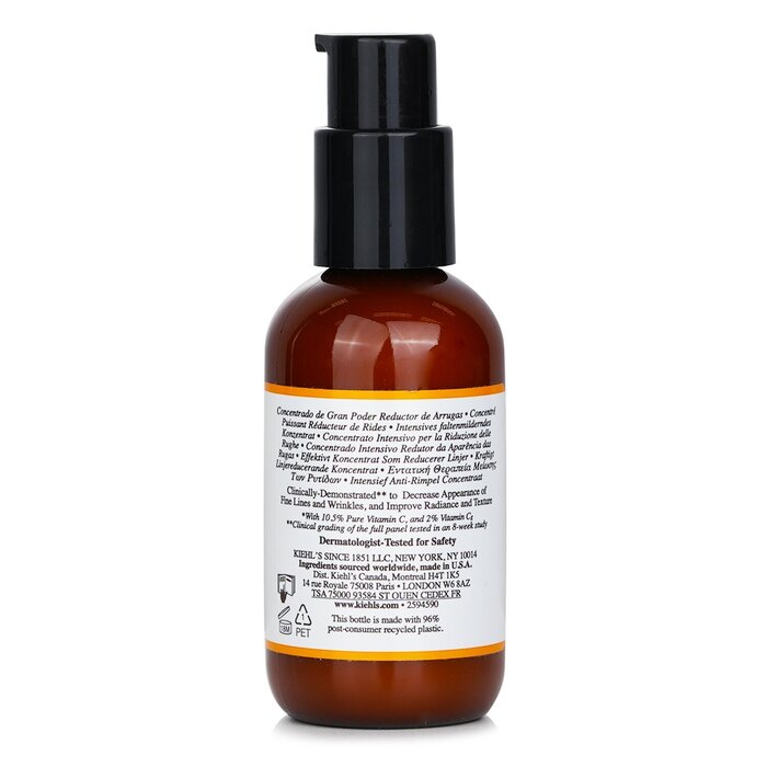 Kiehl's Dermatologist Solutions Powerful-Strength Line-Reducing Concentrate (With 12.5% Vitamin C + Hyaluronic Acid) 75ml/2.5ozProduct Thumbnail
