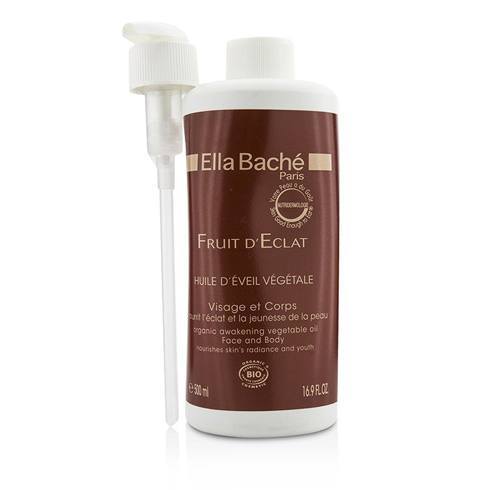 エラバシェ Ella Bache Fruit D'Eclat Organic Awakening Vegetable Oil for Face & Body (Salon Product) 500ml/16.9ozProduct Thumbnail