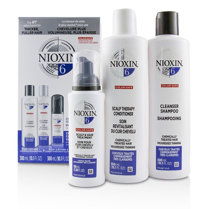 Nioxin 3D Care System Kit 6 - Til kjemisk behandlet hår, progressiv hårtap 3pcsProduct Thumbnail