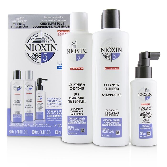 Nioxin 3D Care System Kit 5 - For Chemically Treated Hair, Light Thinning 3pcsProduct Thumbnail