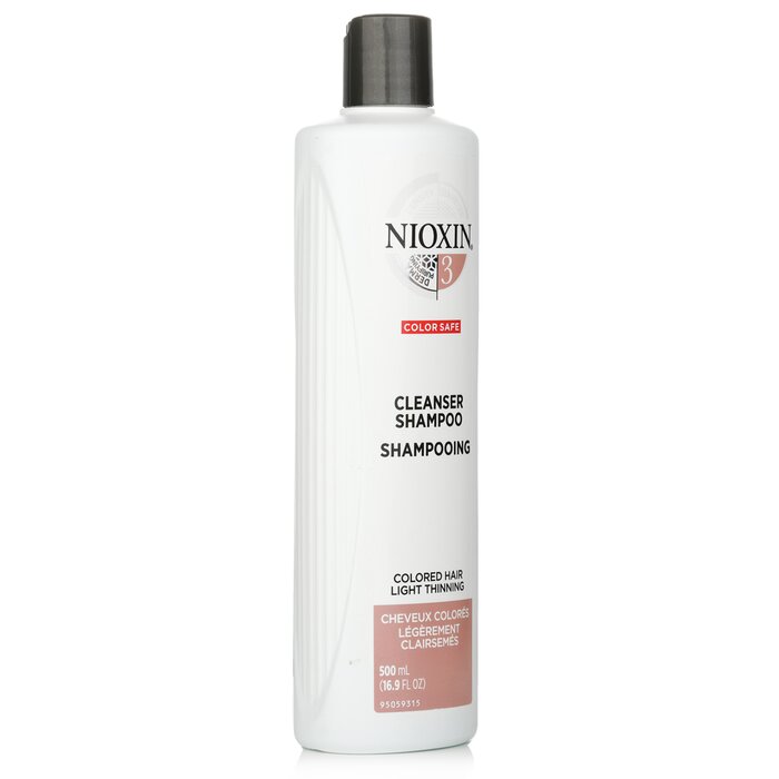 Nioxin Derma Purifying System 3 Cleanser Shampoo (שיער צבוע, הדלדלות קלה, בטיחותי לצבע השיער) שמפו 500ml/16.9ozProduct Thumbnail