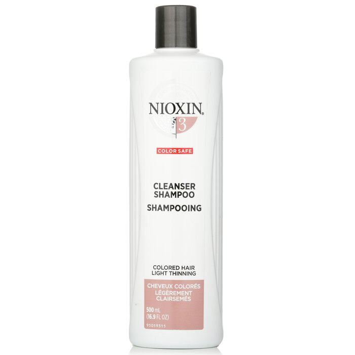 Nioxin Σαμπουάν καθαρισμού Derma Purifying System 3 (βαμμένα μαλλιά, ελαφριά αραίωση, ασφαλές χρώμα) 500ml/16.9ozProduct Thumbnail
