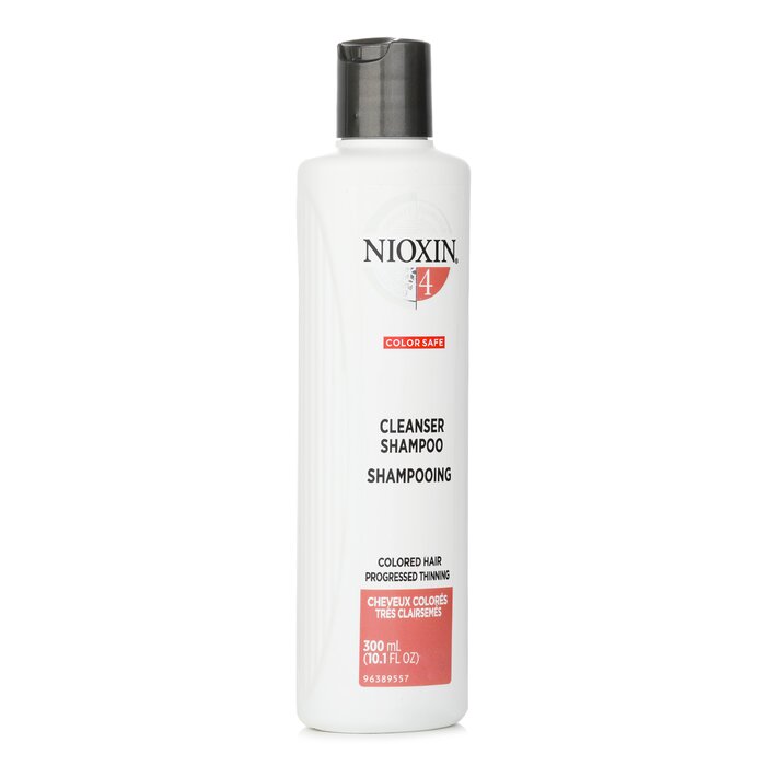 Nioxin Derma Purifying System 4 Cleanser Champú (Cabello Tinturado, Adelgazamiento Ligero, Seguro para Color) 300ml/10.1ozProduct Thumbnail