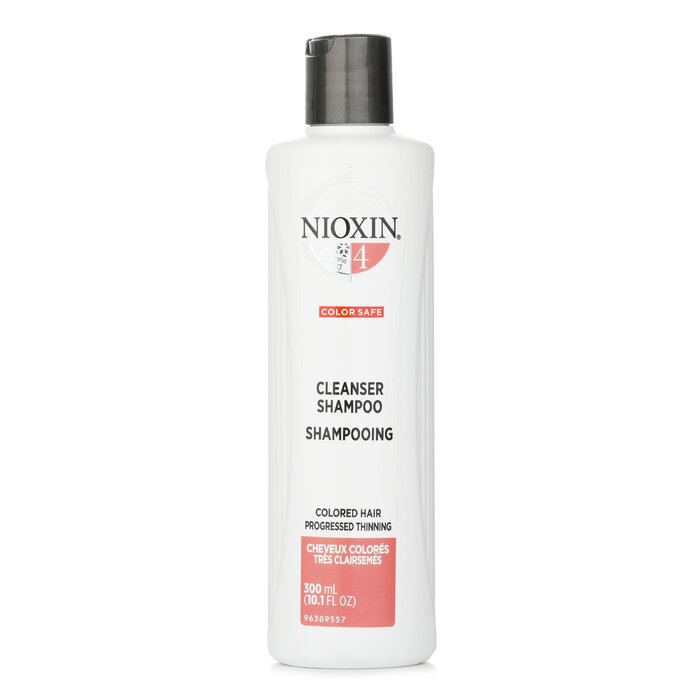 Nioxin Derma Purifying System 4 Cleanser Shampoo (שיער צבוע, הדלדלות מתקדמת, בטיחותי לצבע השיער) שמפו 300ml/10.1ozProduct Thumbnail