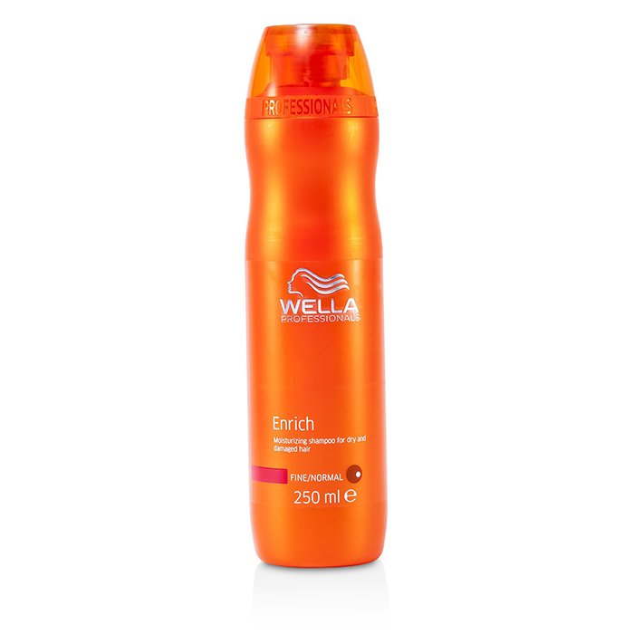 Wella Enrich Moisturizing Shampoo For Dry & Damaged Hair - Fine/Normal (MFG Date: May 2015) 250ml/8.4ozProduct Thumbnail