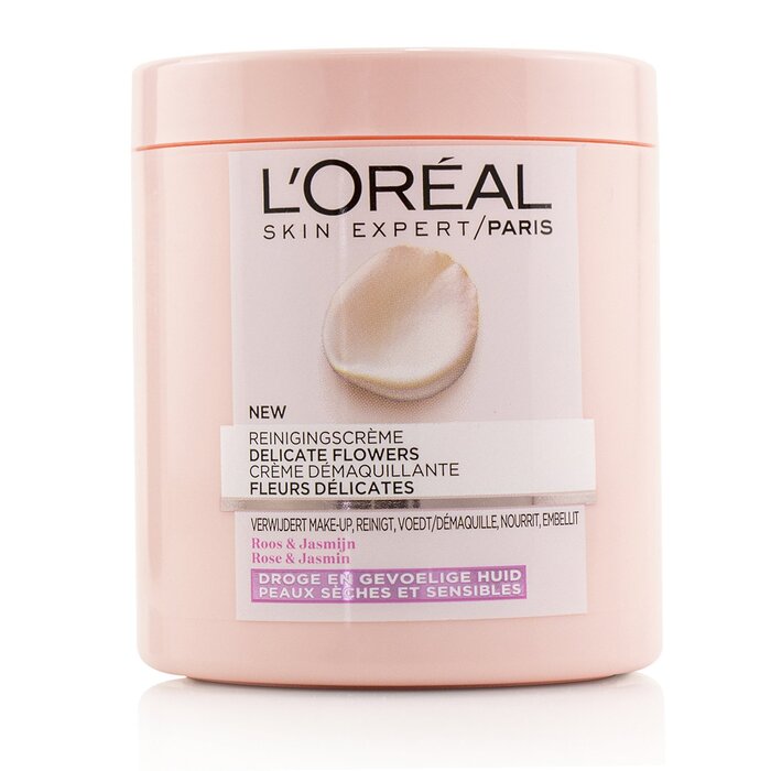 L'Oreal Skin Expert Delicate Flowers Cleansing Cream - Til tørr hud 200ml/6.7ozProduct Thumbnail