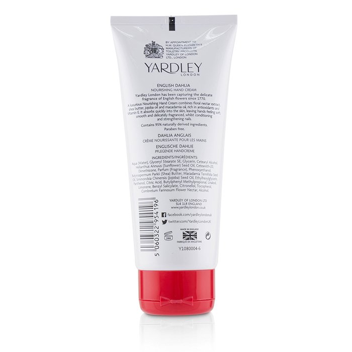 Yardley London English Dahlia Crema de Manos Nutritiva 100ml/3.4ozProduct Thumbnail