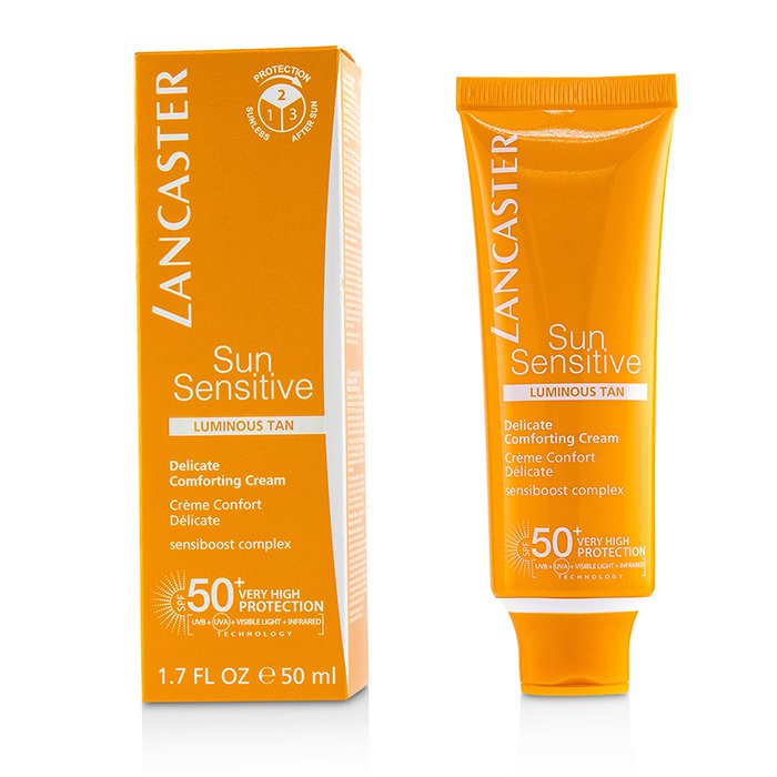 Lancaster 蘭嘉絲汀 陽光敏感精緻舒緩面霜 SPF50+ - 發光古銅色Sun Sensitive Delicate Comforting Cream SPF50+ - Luminous Tan 50ml/1.7ozProduct Thumbnail