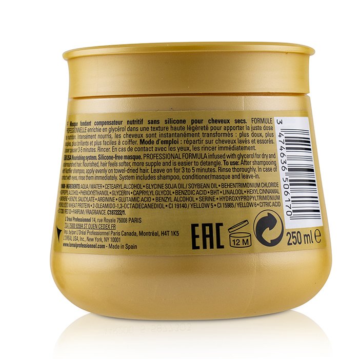 L'Oreal Maska do włosów Professionnel Serie Expert - Nutrifier Glycerol Nourishing System Silicone-Free Masque 250ml/8.4ozProduct Thumbnail