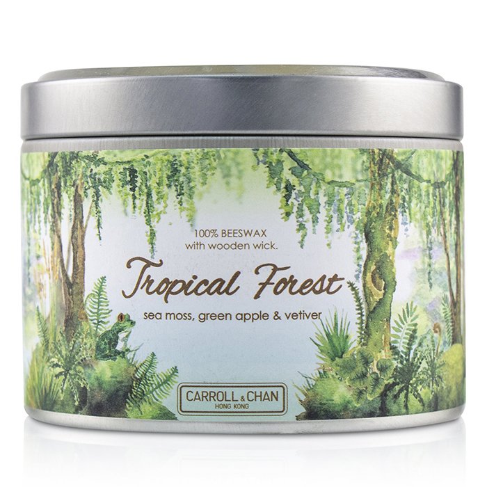 The Candle Company Tin Can Свеча из 100% Пчелиного Воска с Деревянным Фитилем - Tropical Forest (8x5) cmProduct Thumbnail
