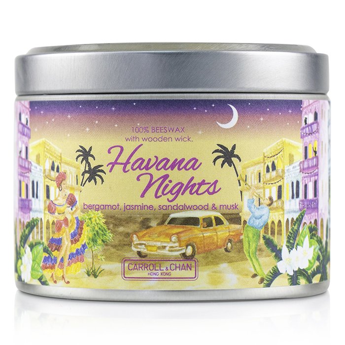 蜡烛世家  The Candle Company Tin Can 100% Beeswax Candle with Wooden Wick - Havana Nights (8x5) cmProduct Thumbnail