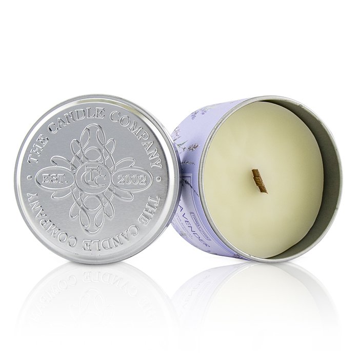 캔들 컴퍼니 The Candle Company Tin Can 100% Beeswax Candle with Wooden Wick - Lavender (8x5) cmProduct Thumbnail
