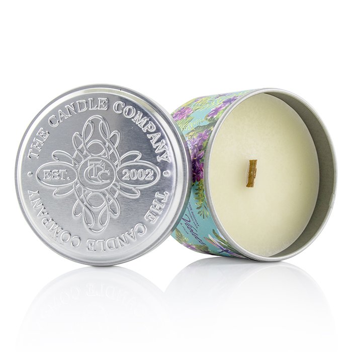 The Candle Company Tin Can 100% Beeswax Candle with Wooden Wick - Sweet Violets (8x5) cmProduct Thumbnail