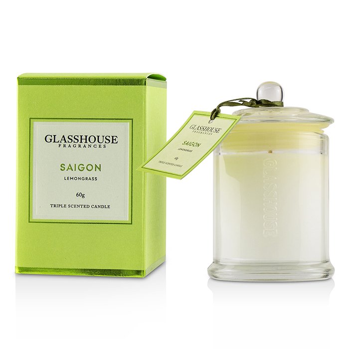玻璃屋  Glasshouse Triple Scented Candle - Saigon (Lemongrass) (Box Slightly Damaged) 60gProduct Thumbnail