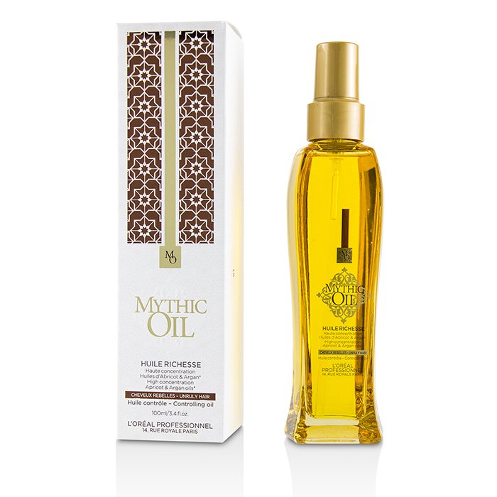 L'Oreal 歐萊雅 Professionnel Mythic Oil Controlling Oil with Apricot & Argan Oils (Unruly Hair) 100ml/3.4ozProduct Thumbnail