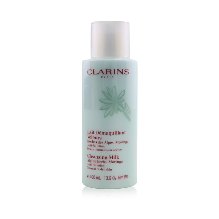 Clarins czko oczyszczające dla skóry normalnej lub suchej Anti-Pollution Cleansing Milk With Alpine Herbs, Maringa - Normal or Dry Skin 400ml/14ozProduct Thumbnail