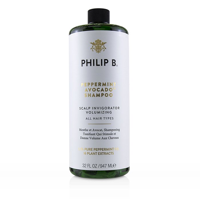 Philip B Peppermint Avocado Shampoo (Scalp Invigorator Volumizing - All Hair Types) שמפו עבור כל סוגי השיער 947ml/32ozProduct Thumbnail
