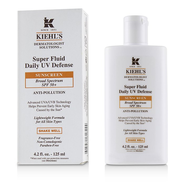 キールズ Kiehl's Dermatologist Solutions Daily UV Defense Super Fluid Sunscreen SPF 50+ - Fragrance-Free 125ml/4.2ozProduct Thumbnail