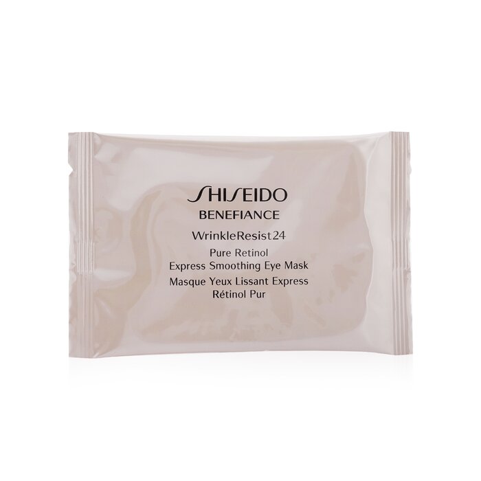 Shiseido Benefiance WrinkleResist24 Pure Retinol Разглаживающая Экспресс Маска для Глаз (Коробка Слегка Повреждена) 12pairsProduct Thumbnail