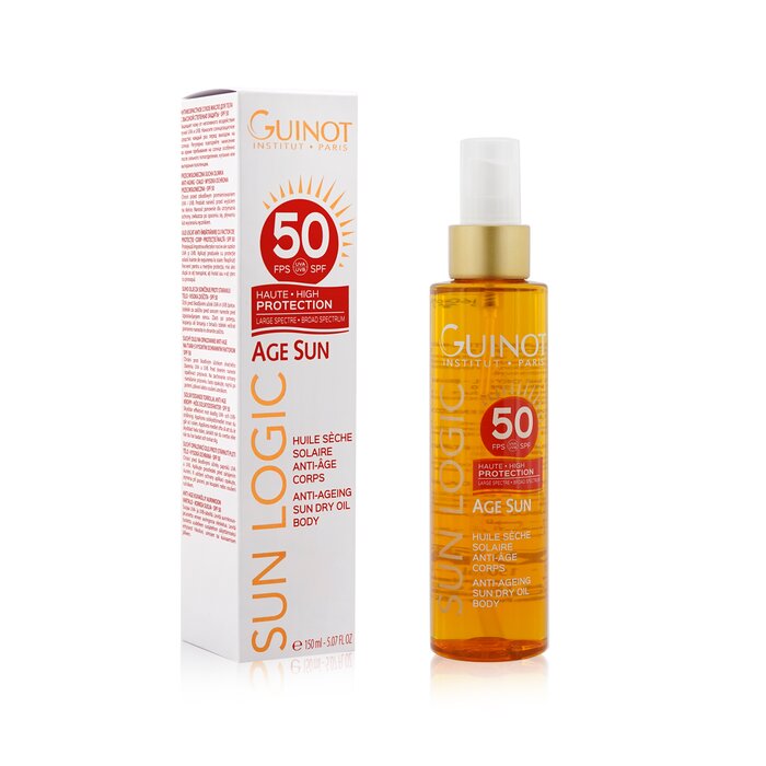 Guinot Sun Logic Age Sun Anti-Ageing Sun Dry Oil For Body SPF 50 שמן יבש עבור הגוף 150ml/5.07ozProduct Thumbnail