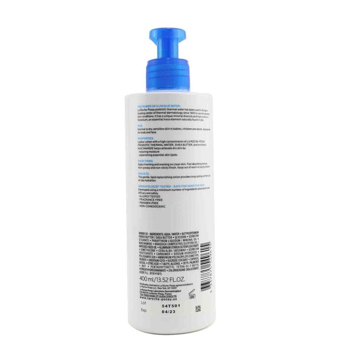 La Roche Posay Lipikar Lotion Daily Repair Moisturizing Lotion For Body & Face - For Normal to Dry Skin 400ml/13.52ozProduct Thumbnail