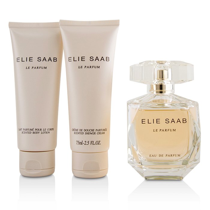 Elie Saab مجموعة Le Parfum: أو دو برفوم سبراي 90مل/3 أوقية + غسول معطر للجسم 75مل/2.5 أوقية + كريم دش معطر 75مل/2.5 أوقية 3pcsProduct Thumbnail