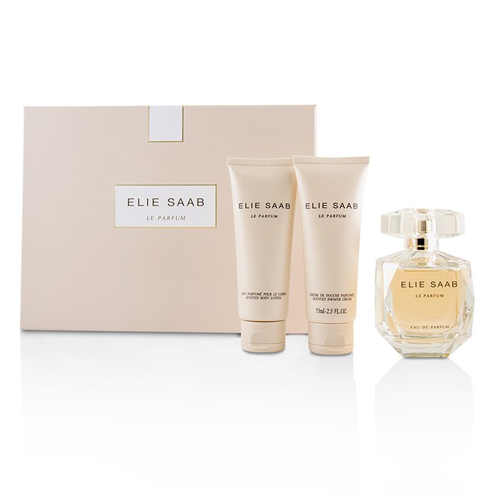 Elie Saab مجموعة Le Parfum: أو دو برفوم سبراي 90مل/3 أوقية + غسول معطر للجسم 75مل/2.5 أوقية + كريم دش معطر 75مل/2.5 أوقية 3pcsProduct Thumbnail
