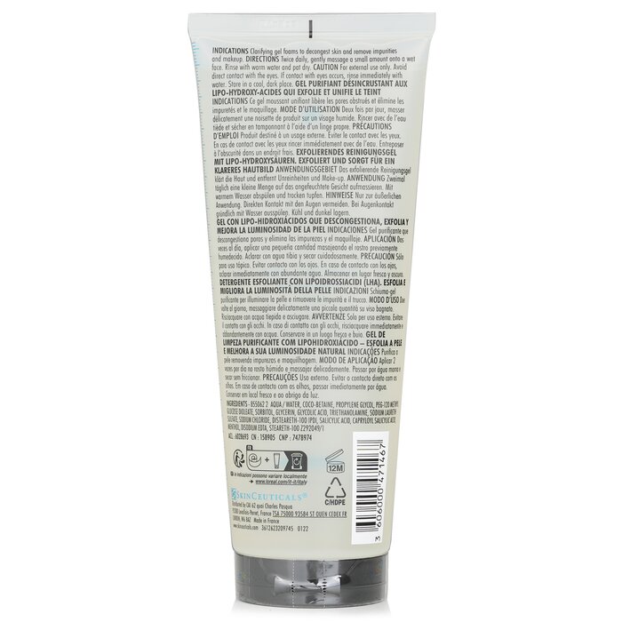SkinCeuticals Żel do mycia twarzy Blemish + Age Cleanser Gel 240ml/8ozProduct Thumbnail