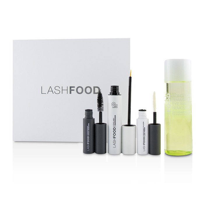 LashFood LashFood Lash Transformation System: (1x Eyelash Enhancer, 1x Lash Primer, 1x Mascara, 1x Eye Makeup Remover) 4pcsProduct Thumbnail