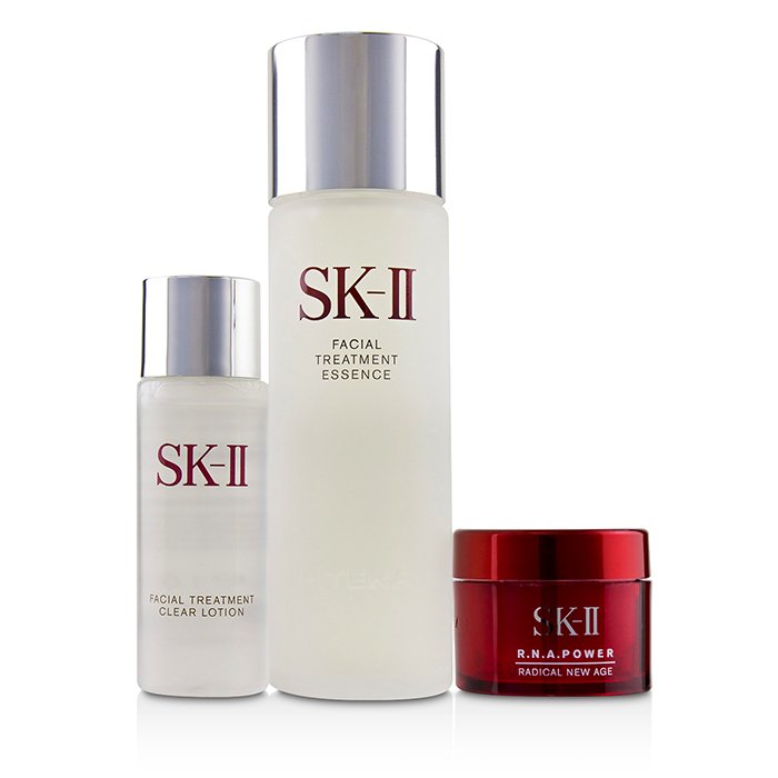 SK II Pitera Welcome Kit: Facial Treatment Essence 75ml + Facial Treatment Clear Lotion 30ml + R.N.A. Power Cream 15ml 3pcsProduct Thumbnail