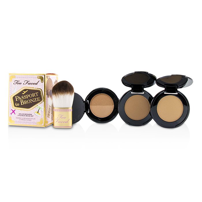 Too Faced Passport To Bronze Deluxe Bronzers & Flatbuki Brush Set Picture ColorProduct Thumbnail