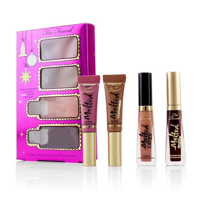 Too Faced Zestaw pomadek Under The Kissletoe The Ultimate Liquified Lipstick Set 4pcsProduct Thumbnail