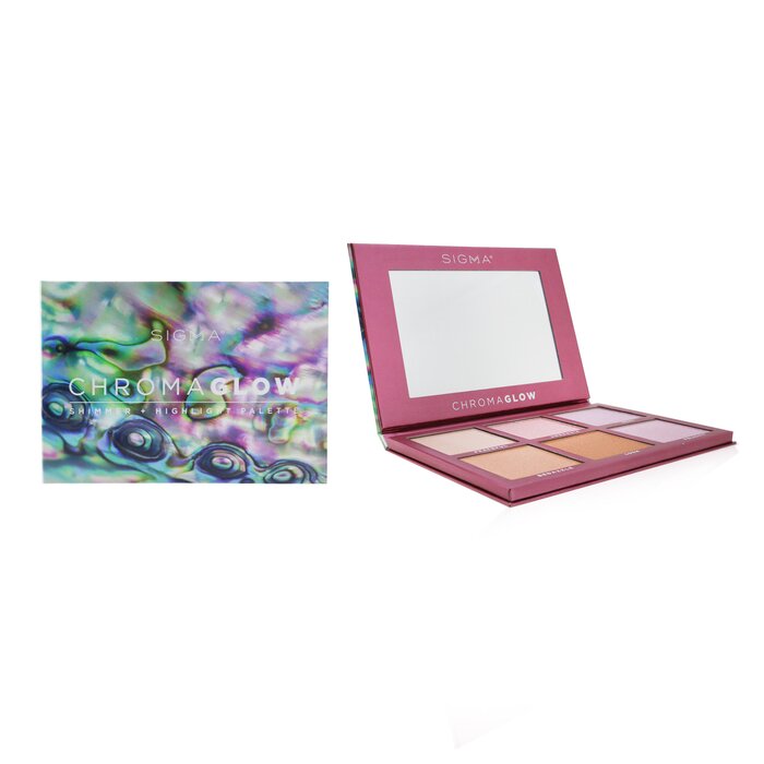 Sigma Beauty ChromaGlow Shimmer + Highlight Palette (6x Highlighter) 28.14g/0.99ozProduct Thumbnail