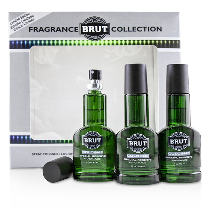 Faberge Brut Eau De Cologne Spray (Special Reserve Edition) 3x30ml/1ozProduct Thumbnail