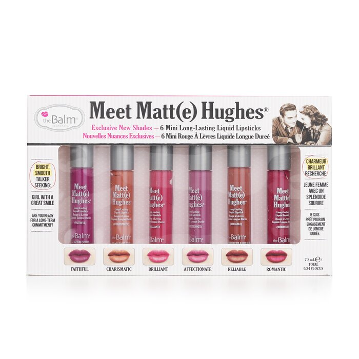 TheBalm Meet Matt(e) Hughes 6 Mini Long Lasting Liquid Lipsticks Kit 6pcsProduct Thumbnail