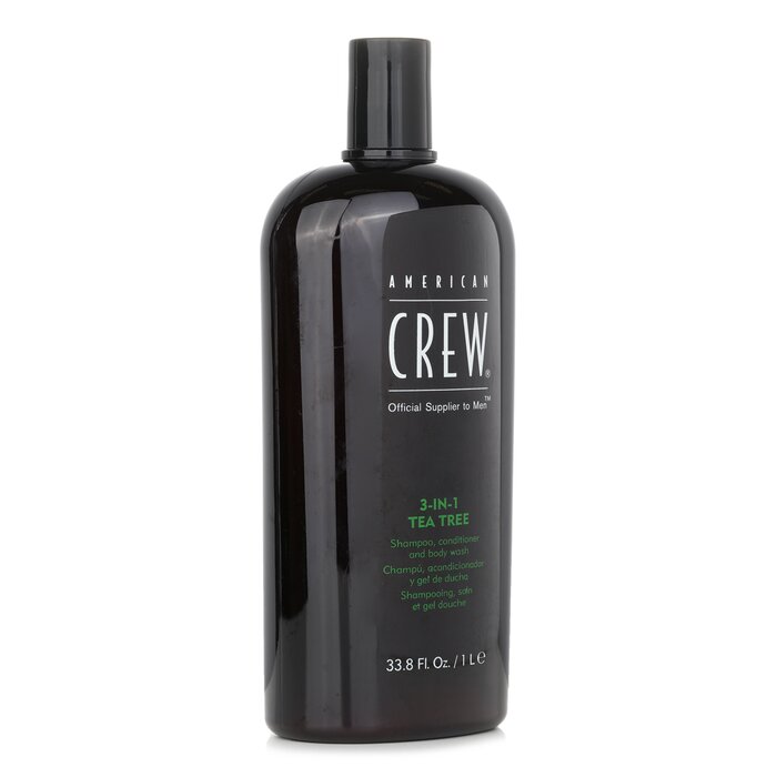 American Crew Men 3-IN-1 Tea Tree Shampoo, Conditioner and Body Wash 1000ml/33.8ozProduct Thumbnail