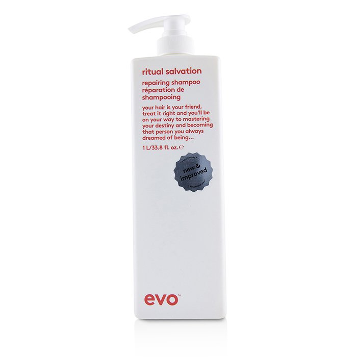 Evo 拯救平凡洗髮精 (護色 呵護燙染受損, 乾燥, 脆弱易斷髮) Ritual Salvation Repairing Shampoo 1000ml/33.8ozProduct Thumbnail