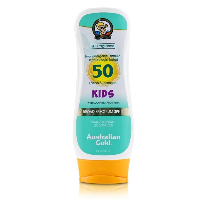 Australian Gold Lotion Sunscreen Broad Spectrum SPF 50 with Soothing Aloe Vera - For Kids 237ml/8ozProduct Thumbnail